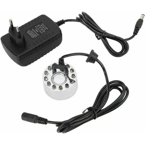 Ventilateur et brumisateur extérieur12 LED Fabricant de brumisateur à ultrasons Fontaine Mist Maker DC 24V (1/5)