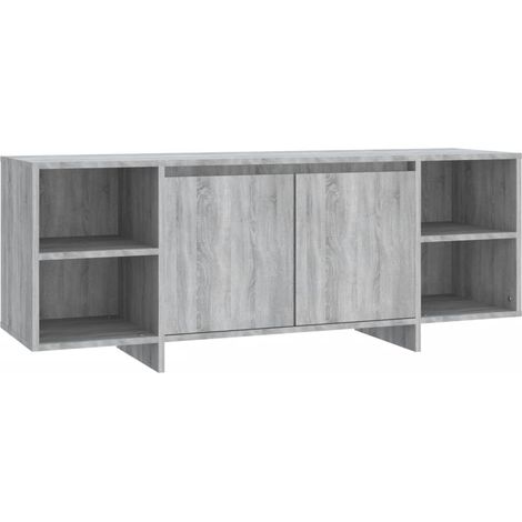 Meuble TV Sonoma gris 130x35x50 cm (1/5)