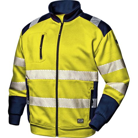 SIR SAFETY SYSTEM FUNNY Sweat-shirt de travail haute visibilité jaune et bleu Taille L