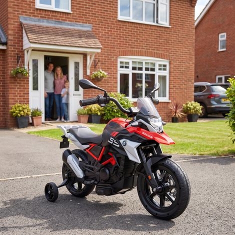 Moto Électrique pour Enfants 3-8 Ans BMW G310 GS 12V Batterie Lithium, 3-6 km/h, 102 x 62 x 73 cm, Rouge (1/5)