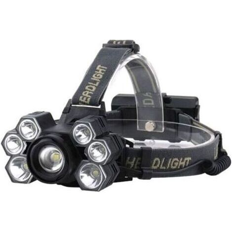 Wasserdichte LED-Stirnlampe für Camping, Wandern und Angeln (1/4)