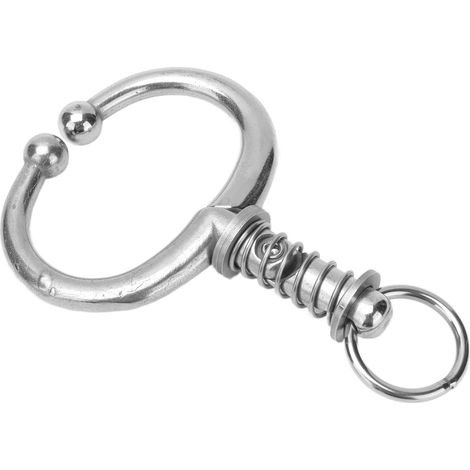 Set mit 2 Nasenringen aus Edelstahl für Rinder, bohrfreie Zugvorrichtung, Federgröße M für Nutztiere (1/5)