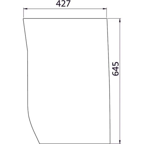 Parabrezza inferiore dx UNIVERSALE 87304259N