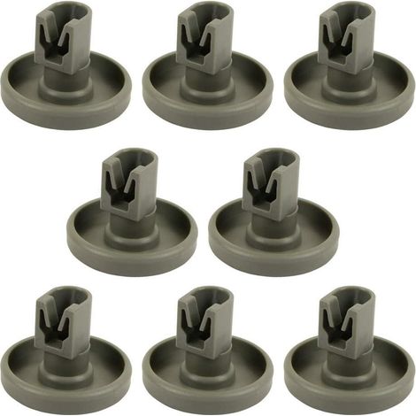 Ruote per lavastoviglie - Cestello inferiore - 8 pezzi - 40 mm - Ruote universali per lavastoviglie per cestello inferiore - Adatte per Ikea, AEG, Electr