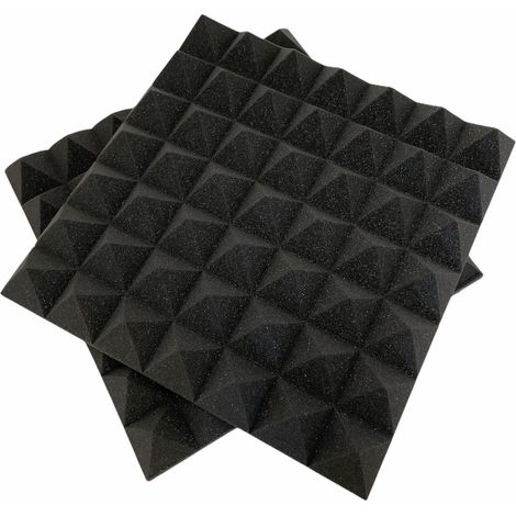 Pannelli Piramidali 7 Cm 50x50x7 Cm - Ignifughi fonoassorbenti insonorizzanti piramidale per correzione audio in poliuretano isolamento acustico dj