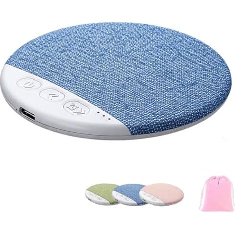Mini haut-parleur Bluetooth pour dormir, mini haut-parleur portable sous l'oreiller prend en charge la carte TF, minuteur de bruit blanc, aide au sommeil sans fil avec basses stéréo, casque de sommeil (1/5)