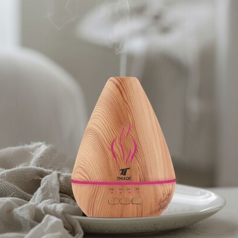 Umidificatore per aromaterapia da 120 ml Diffusore di oli essenziali con luce LED 11,7 x 16 cm Timer fino a 6 ore (1/5)