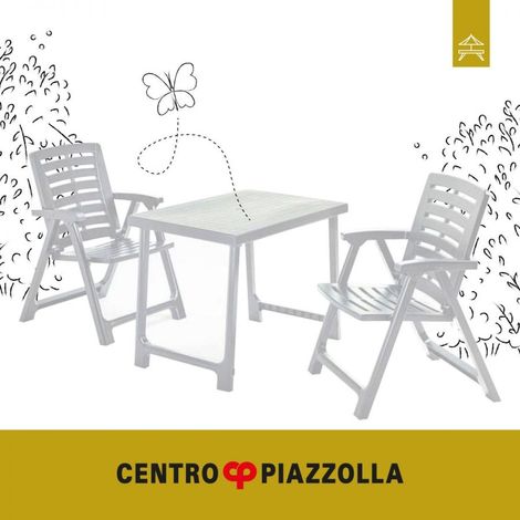 Set tavolo + sedie pik nik bianco classic - ipae-progarden (1/2)