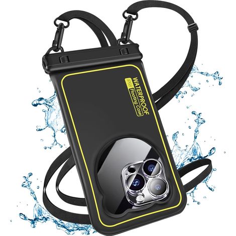 Étui étanche IP68 pour téléphone portable jusqu'à 6,8 pouces, résistant aux liquides, compatible avec iPhone 15, 14, 13 Pro Max, Galaxy S24, S23, S22 Ultra. (1/5)
