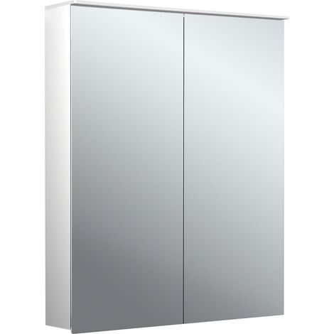 Armario con espejo iluminado emco flat 2 design LED con panel (1/5)