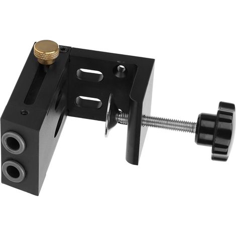Positionneur de trous d'angle efficace en alliage d'aluminium pour le travail du bois - Kit d'outils de menuiserie à faire soi-même (1/5)