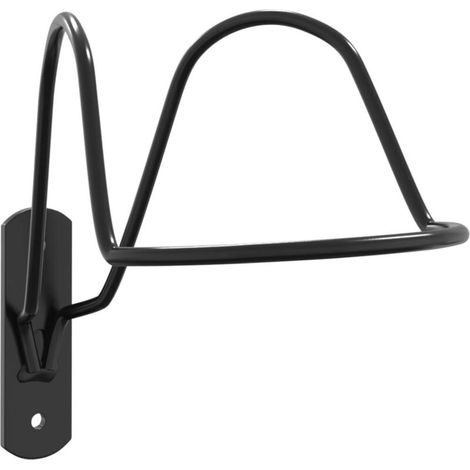 Porte-casque pour équitation mural noir acier