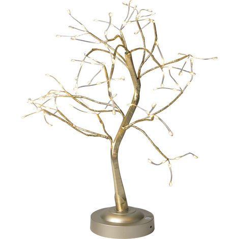 Dekoration MagicHome Weihnachten, Bäumchen, 108 LED warmweiß, 3xAA, USB, einfaches Leuchten, 45 cm (1/4)