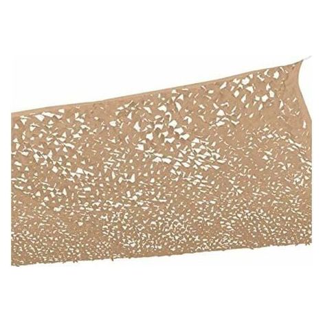 -Voile d'ombrage rectangulaire motif camouflage 3x4 M Sable - (1/5)