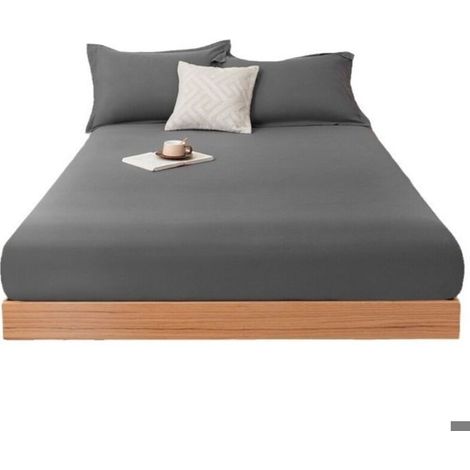 Surmatelas Couvre-lit - Simple - 200 x 220 cm - Doux pour la peau - Anti-poussière (1/4)