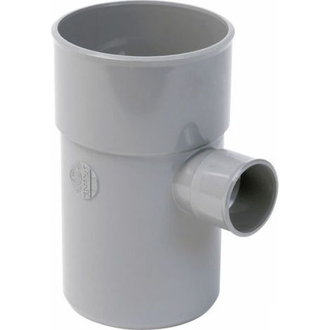 Culotte PVC 87°30 – Raccord mâle-femelle 100 mm vers 40 mm – Installation facile avec adhésif PVC – Norme NF (1/4)
