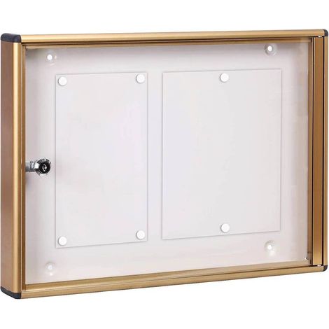 BACHECA PORTA AVVISI 2 FOGLI cm 48x5x h.35 - bronzo