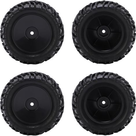 Satz mit 4 geschlossenen V-förmigen 82-mm-Gummireifen für Wltoys 1440011/14 RC-Auto (Ersatzteile für Geländefahrzeuge). (1/5)