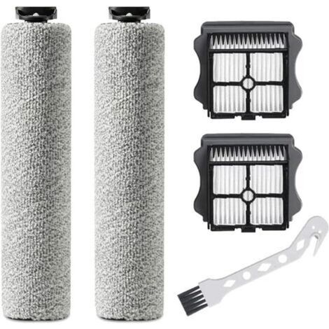 Rullo di ricambio per aspirapolvere secco e umido senza fili Tineco iFloor 3/Floor ONE S3, 2 rulli + 2 filtri + 1 spazzola di pulizia (1/5)