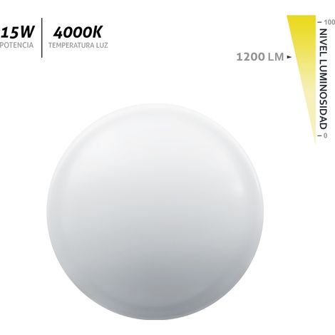 Plafón LED superficie redondo blanco Aventurina 15W 1200Lm (1/2)