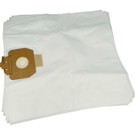 vhbw 5x sacchetto compatibile con Ghibli AS 5, W1, Viking aspirapolvere - microfibra, 43cm x 41cm Bianco
