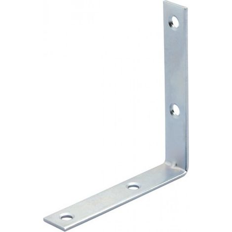 Lastrina Piegata Acciaio Zincato 100 Pz. 4 Fori Mm.100X100