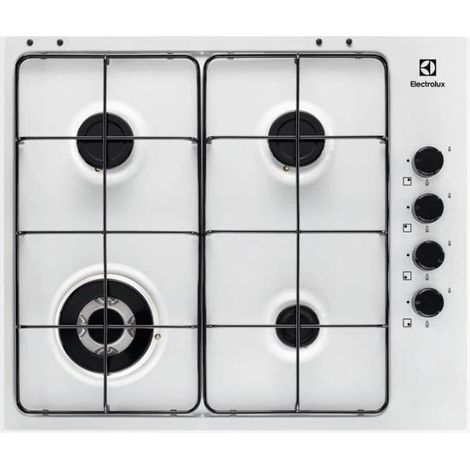 Electrolux EGS6414W placa de cocción a gas blanca 4 fuegos