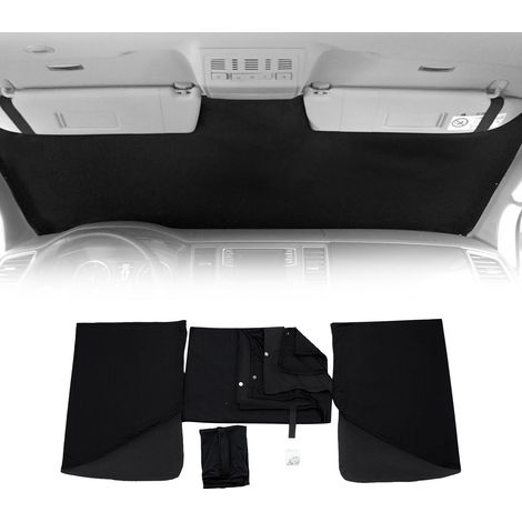 Rideaux Pare-Soleil magnétique pour VW T5 T6 Transporter Noir Tissu (1/5)