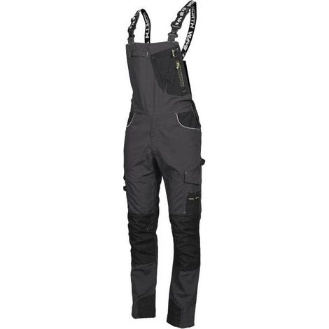Salopette de Travail Stampe - Taille XL - Gris/Noir - Résistant et Confortable - D-Work (1/5)