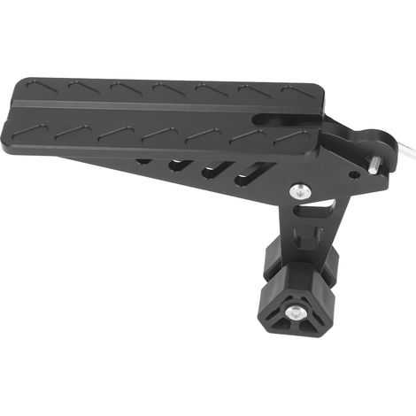 Marchepied de porte pliable noir pour voiture, SUV et camion, support de toit, charge maximale 400 lb, marche escamotable robuste (1/5)