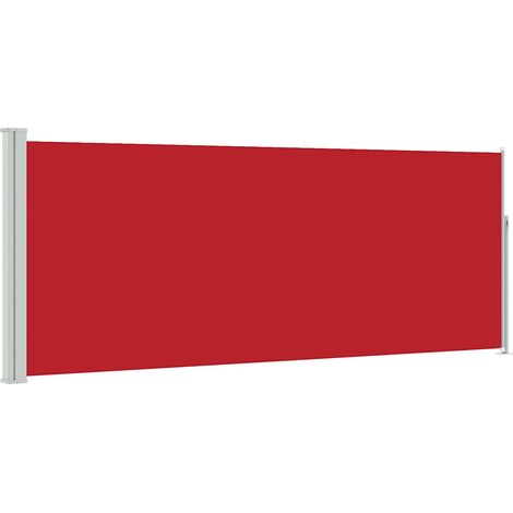 Tenda da Sole  Tenda parasole Laterale Retrattile 120 x 300 cm Rossa (1/5)