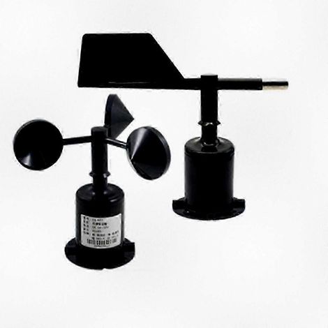 Capteur de vitesse et de direction du vent en polycarbonate 2025 30 m/s, adapté aux stations météorologiques extérieures avec sortie anémomètre à 3 coupelles. (1/5)