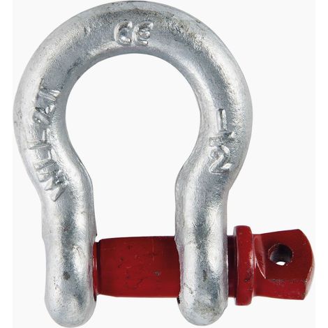 Corderies Tournonaises – Manille lyre 2T – Capacité de charge 2 tonnes – Acier pour levage et transport – Accessoire essentiel pour cordage