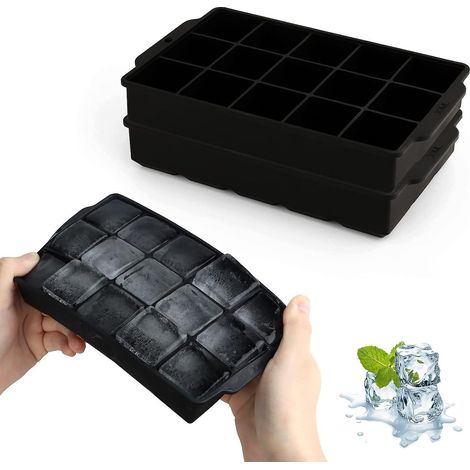 Bac à glaçons en silicone à 30 compartiments pour cocktails, whisky, vin, fruits, purées de fruits et crèmes glacées (1/5)