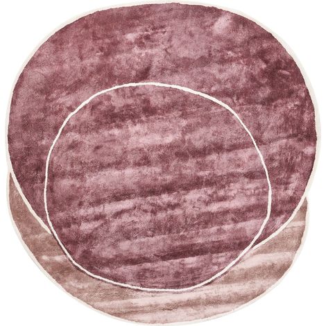 Teppich KANRACH Rosa 200 x 200 cm Viskose