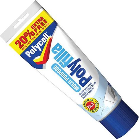 Polycell 5084955 Multipurpose Polyfilla Ready Mixed 330g + 20% Free PLCMPP330AV (1/3)