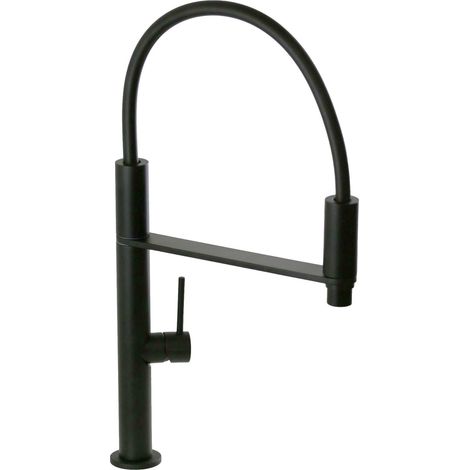 Fima Miscelatore Cucina Monoforo Doccetta Estraibile Nero  F7047-NS (1/3)