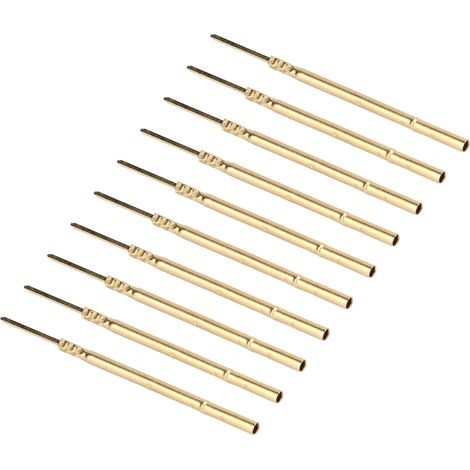 Paquet de 100 manchons de sonde de test, de 1,7 mm de diamètre et de 38,3 mm de longueur, pour le test des paramètres électroniques. (1/5)