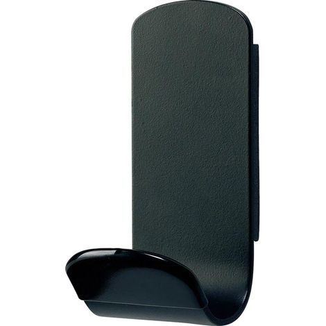 Unilux STEELY gancio magnetico in acciaio nero design