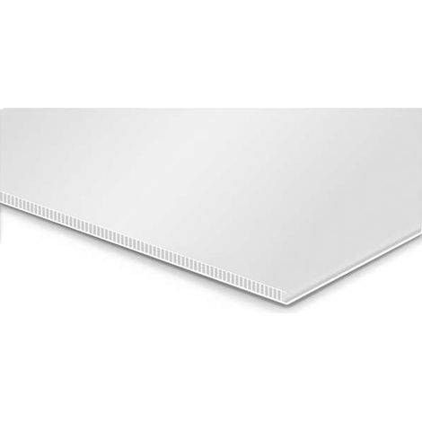 Lastra Polipropilene Alveolare - Bianco - 1500x500 mm
