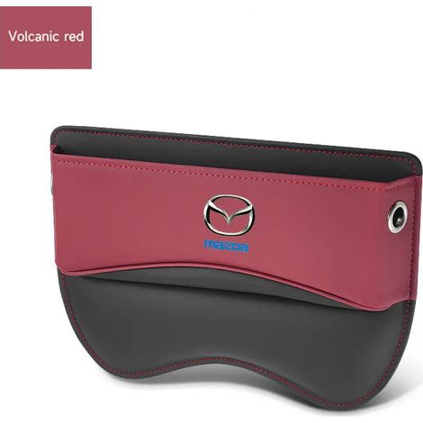 Poches de rangement en cuir rouge pour l'espace entre les sièges auto Mazda CX-3, CX-4, CX-5, CX-7, CX-9, Axela 3, Gh, Gj, Demio, Bk, BM/BN, BP (1/5)
