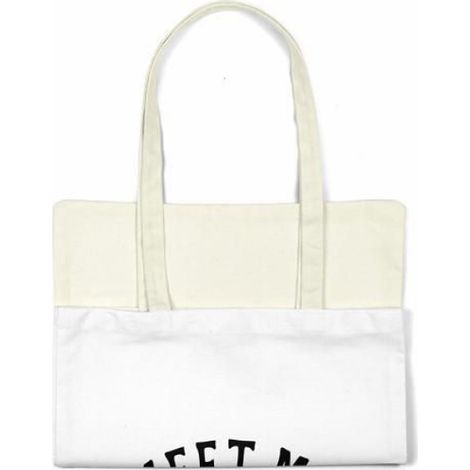 Sac Shopping - Tote Bag Coton 48 x 55 cm - Porté Épaule - Blanc - 1 Pièce (1/4)