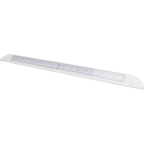 Barre lumineuse intérieure LED avec interrupteur tactile 12 V 6 W 6000 K 1000 lm, bande lumineuse universelle pour camping-cars, caravanes et remorques, blanche (1/5)