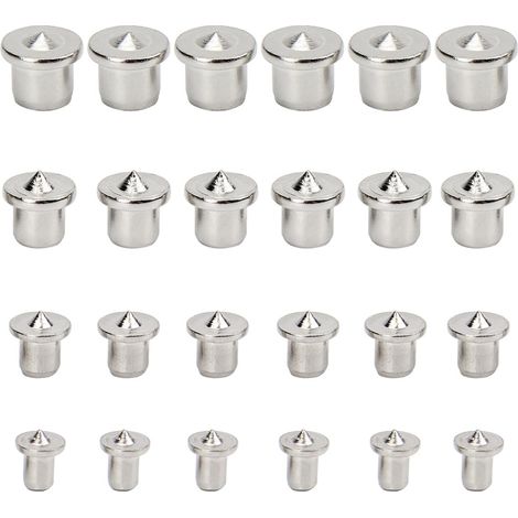 Juego de 24 piezas de herramientas de centrado y alineación de espigas de madera para carpintería, 6 mm, 8 mm, 10 mm, 12 mm (sólidas) (1/5)