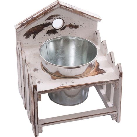 Cache-pot en sapin, 19 x 18 x 23 cm (lot de 3) (1/2)
