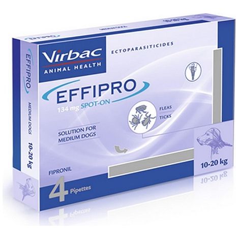 EFFIPRO Spot On 4 Pipetas Antiparasitarias de 134 mg para Perros Medianos