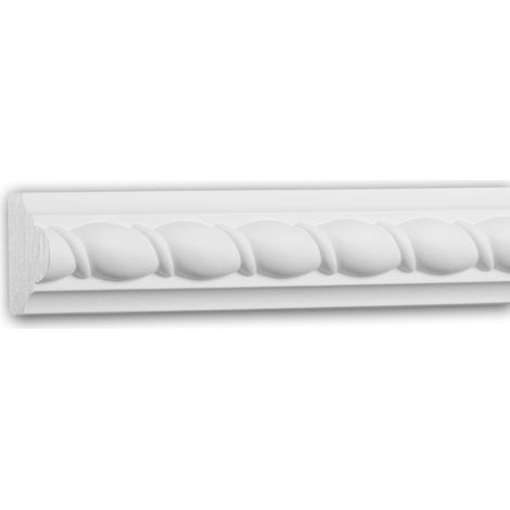 Cornice Parete 151353F Profhome modanatura tipo stucco cornice flessibile modanatura stile neoimpero bianco 2 m