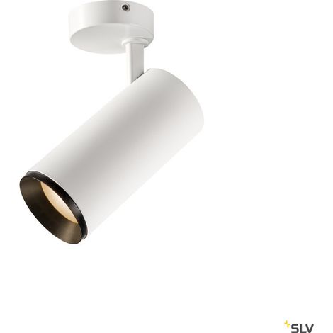Plafonnier LED NUMINOS® L intérieur blanc/noir LED 28W 60° UGR 22 - SLV - 1004296 (1/4)