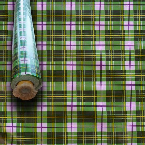 MEGA STOCK Rotolo da 20 metri (H140cm) di Tovaglia PVC telata cerata Per Casa, Sagre, Pizzerie SCOZIA