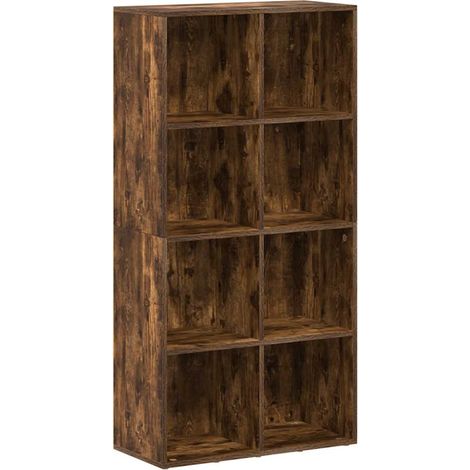 Maison Exclusive - Bücherregal/Sideboard Räuchereiche 66×30×130 c